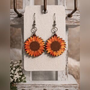 Sunflower Dangle Earrings